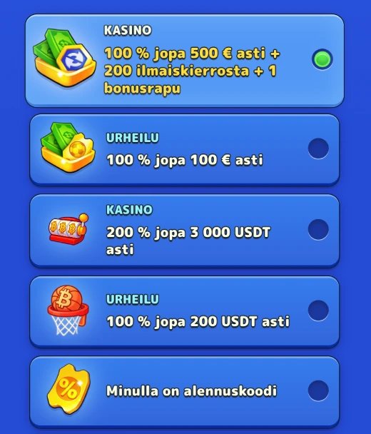 Rekisteröityminen Casino Pistolo 